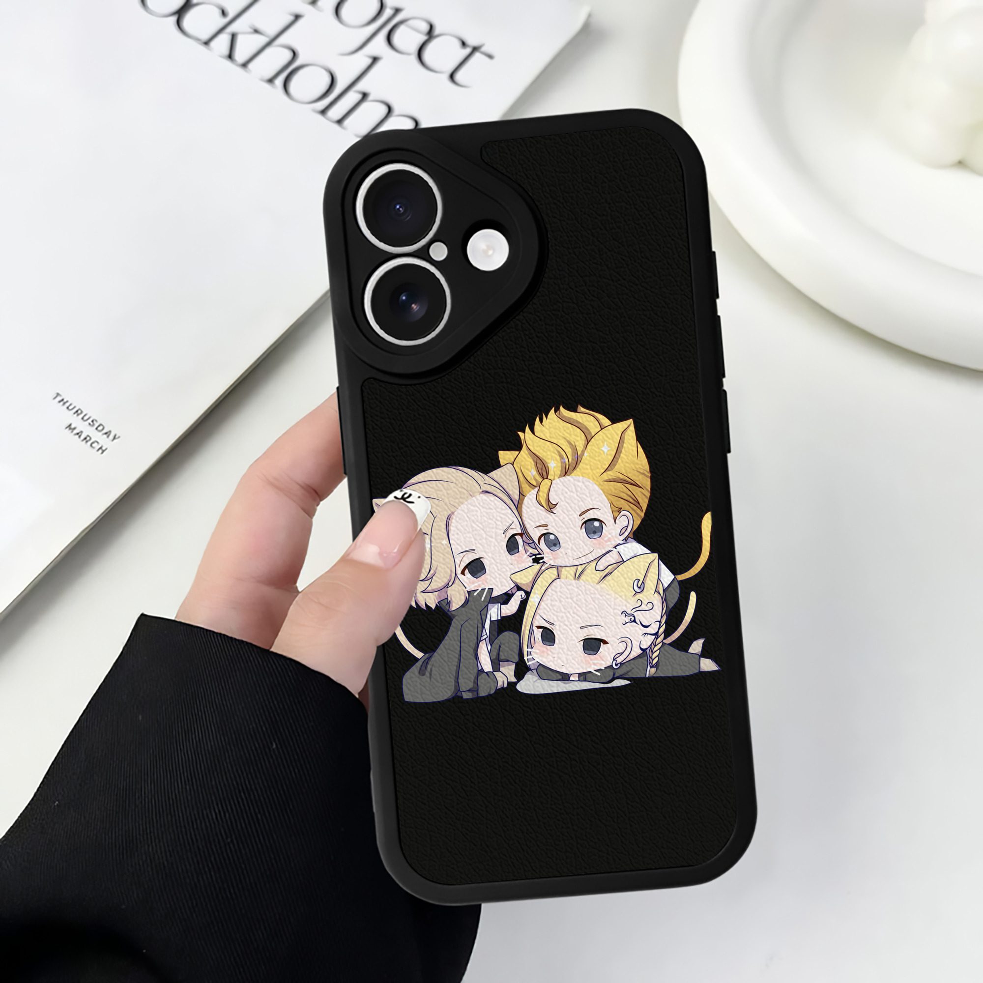 （画像用） 東京リベンジャーズ Tokyo Revengers 【iPhone 16シリーズ対応】シリコンスマホケース（レザー調） 材質：シリコン